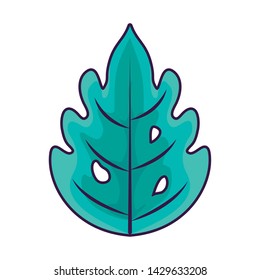 summer leaf natural isolated icon