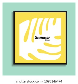 Summer leaflet.Tropic leaf.Bright color.