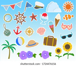 Summer leisure illustration / vector