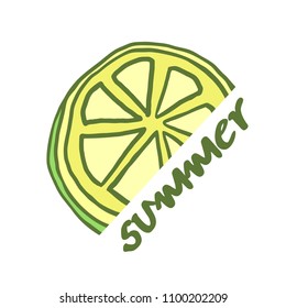 summer lemon illustration