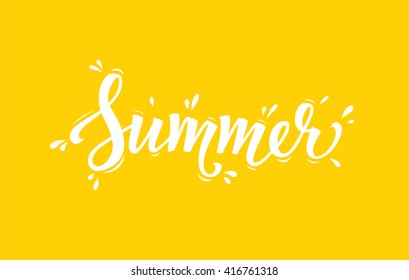 Summer lettering