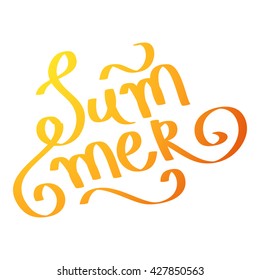 Summer Lettering