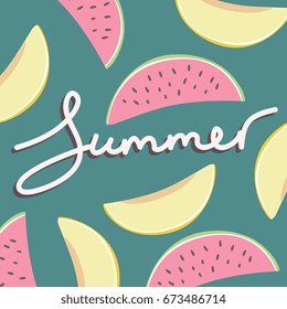 Summer lettering