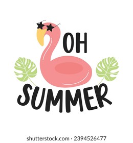 Summer Lettering Quotes. Funny season slogans. Isolated calligraphy quotes for travel agency, beach party. Great design for banner, postcard, print or poster. Vector