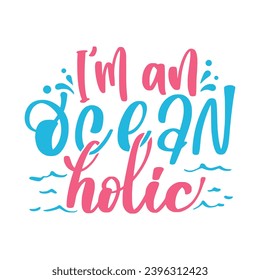 Summer Lettering Quotes and Phrases For Printable Posters, Cards, Tote Bags Or T-Shirt Design. Funny Summer Sayings