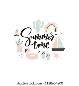 Summer lettering. Summer time