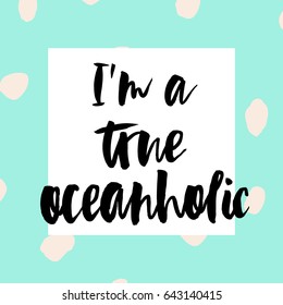 Summer Lettering in vector, calligraphy, modern brush lettering, hand drawn design elements, gifts, wallpapers, web template, card, invitation