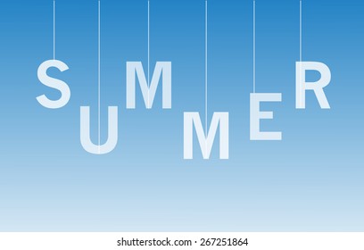 summer letters writing abstraction vector