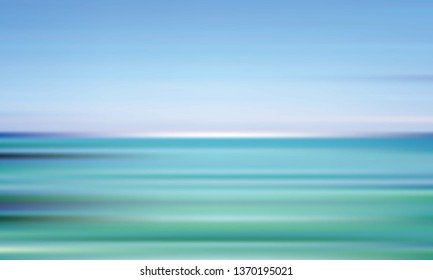 Summer light blue sea background. Blurred ocean and sky for print design.