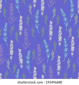 Summer lilac lavender pattern.  Seamless pattern for fabric, paper and other printing and web projects.