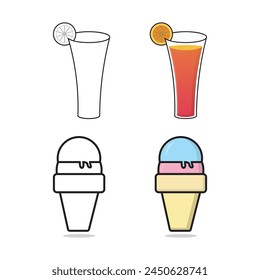 Summer Line Icons. Editable Stroke. Pixel Perfect. For Mobile and Web