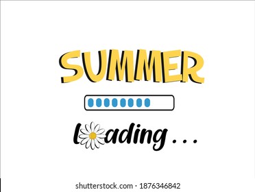 summer loading funny for fashion graphics, t shirt prints, posters etc
stationery,mug,t shirt,phone case  fashion style trend spring summer print 