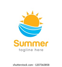 Summer Logo Design Template