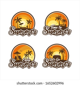 Summer Logo design vector illustration