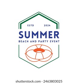 Summer logo design vetor file for logo designer inspiration and company brand
