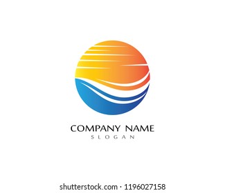 Summer logo illustration