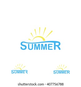 summer logo on a white background