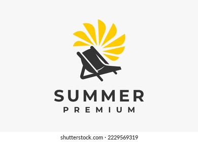 summer logo sun and chairs