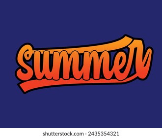 Summer Logo T-shirt  Design 2024