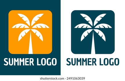 Summer logo vector with eps format file.