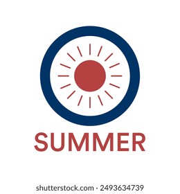 Summer logo vector with eps format file.