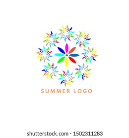 Summer logo with white background