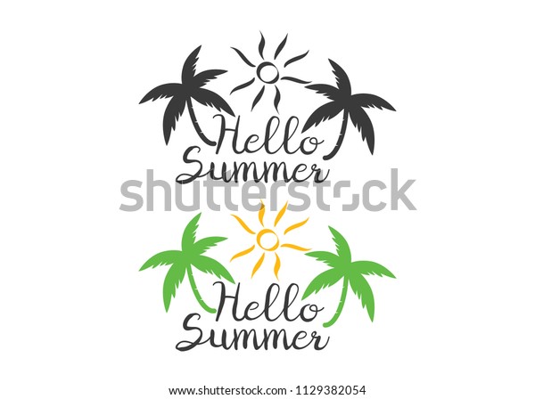Summer logotypes. Summer vintage design logos. Beach\
party logo
