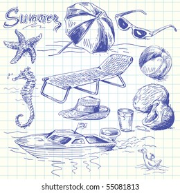 summer lounge doodles