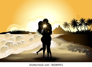 Summer Love Background eps8 high detailed