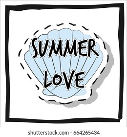 summer love design, illustration in vector format