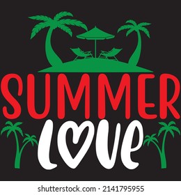 summer love, Summer Svg Design, Vector File.