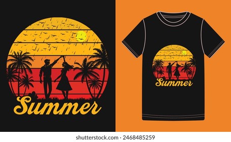 Summer love t shirt design, summer vector, illustration, summer, graphics T-Shirt Design 