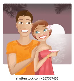 Summer love (vector illustration)