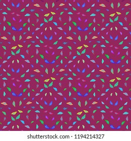 Summer lovely multicolor sea shell abstract seamless background.
