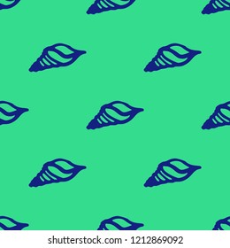 Summer lovely multicolored sea shell abstract seamless background.