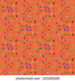 Summer lovely multicolored sea shell abstract seamless background.