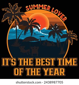 Summer lover it's the best time of year t-shirt design