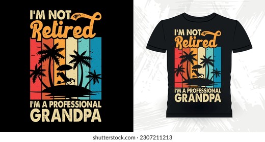 Verano Lover Graciosa Pensión de Jubilación de Maestros Retirado Retro Vintage Diseño de camiseta