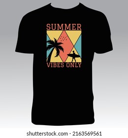 Summer Lover T Shirt Design. 