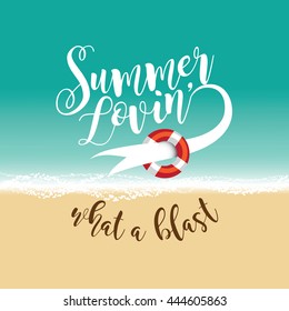 Summer Lovin' design. EPS 10 vector.