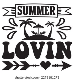 Summer Lovin T-shirt Design Vector File