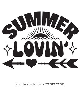 Summer Lovin' T-shirt Design Vector File