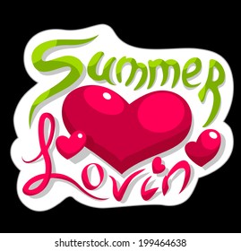 Summer Loving Typography Background For Summer