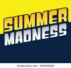 Summer Madness Headline Sun Event Yellow White  