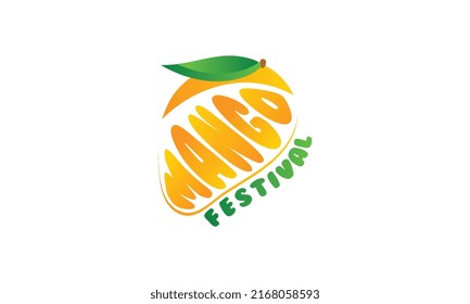 summer mango festival logo design