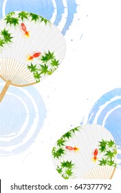 Summer Maple Fan background
