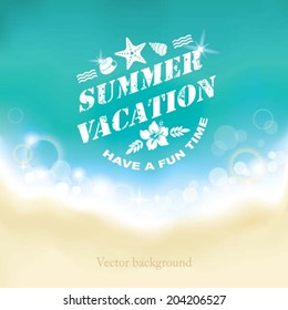 Summer marine background.