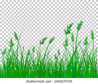 Summer meadow background. EPS 10 vector illustration without transparency.