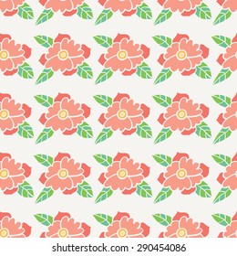 Summer Meadows seamless vector pattern 