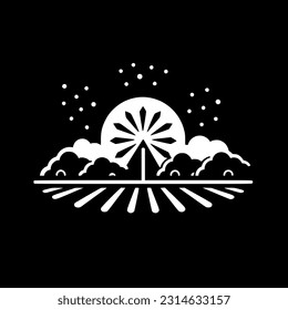 Summer - Minimalist and Flat Logo - Vector illustration